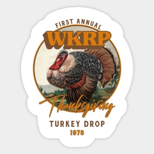 WKRP Turkey Sticker